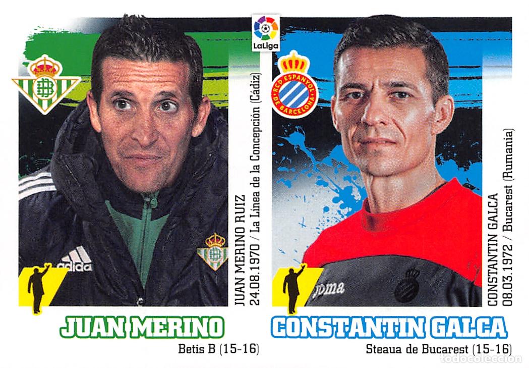 Figurine di Calcio: EDICIONES ESTE 15/16 2015/2016 - 39 JUAN MERINO / CONSTANTIN GALCA (FICHAJES INVIERNO) SIN PEGAR