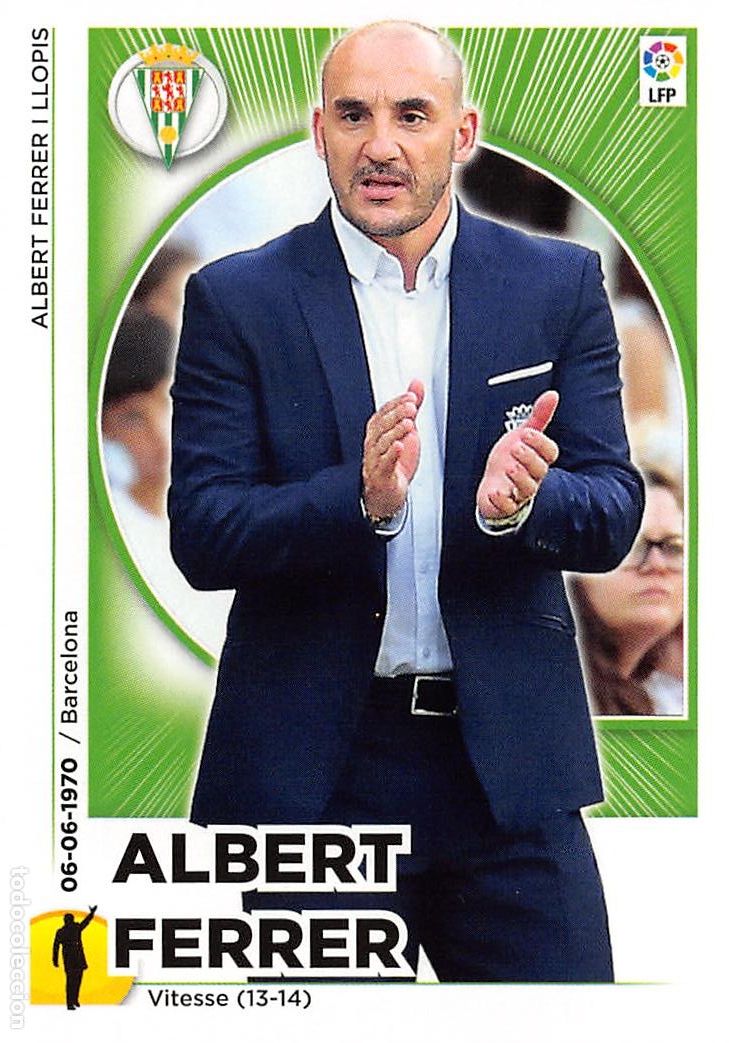 Fu&szlig;ball-Sticker: EDICIONES ESTE 14/15 2014/2015 - ALBERT FERRER (CORDOBA C.F.) SIN PEGAR