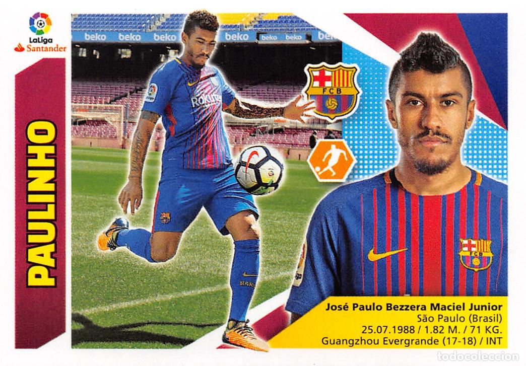 Fu&szlig;ball-Sticker: EDICIONES ESTE 17/18 2017/2018 - FICHAJE 35 PAULINHO (F.C. BARCELONA)