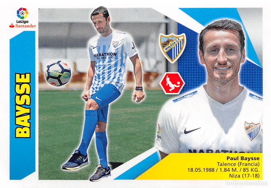 Fu&szlig;ball-Sticker: EDICIONES ESTE 17/18 2017/2018 #4 BAYSSE (MALAGA C.F)
