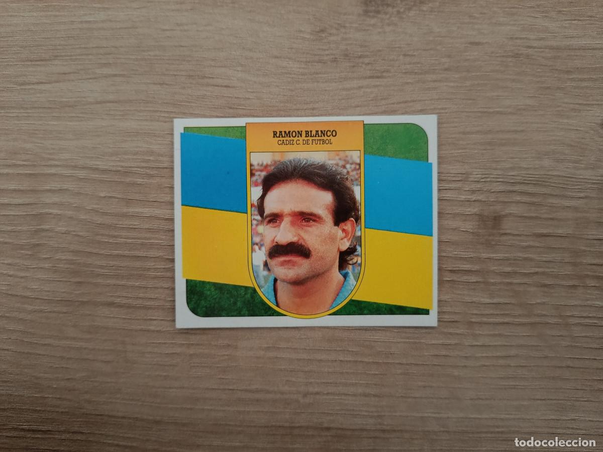 Cartes &agrave; collectionner de Football: CROMO DE F&Uacute;TBOL LIGA ESTE RAMON BLANCO CADIZ SIN PEGAR NUNCA PEGADO 91 92 1991 1992