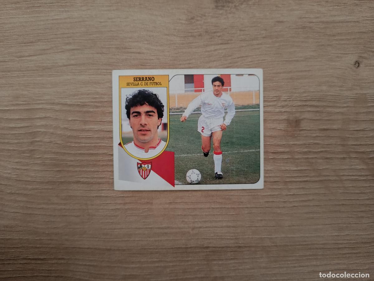 Fu&szlig;ball-Sticker: CROMO DE F&Uacute;TBOL LIGA ESTE SERRANO SEVILLA SIN PEGAR NUNCA PEGADO 91 92 1991 1992