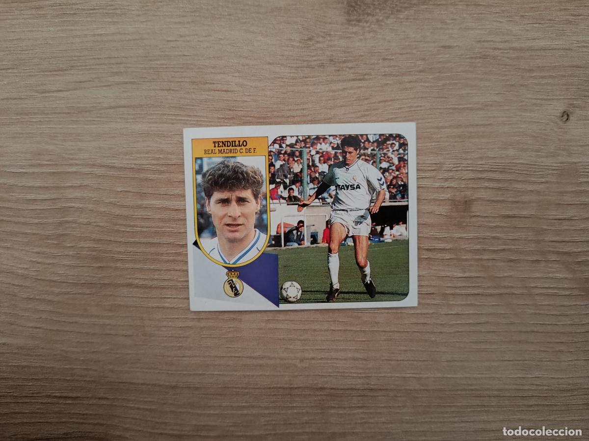 Figurine di Calcio: CROMO DE F&Uacute;TBOL LIGA ESTE TENDILLO REAL MADRID SIN PEGAR NUNCA PEGADO 91 92 1991 1992
