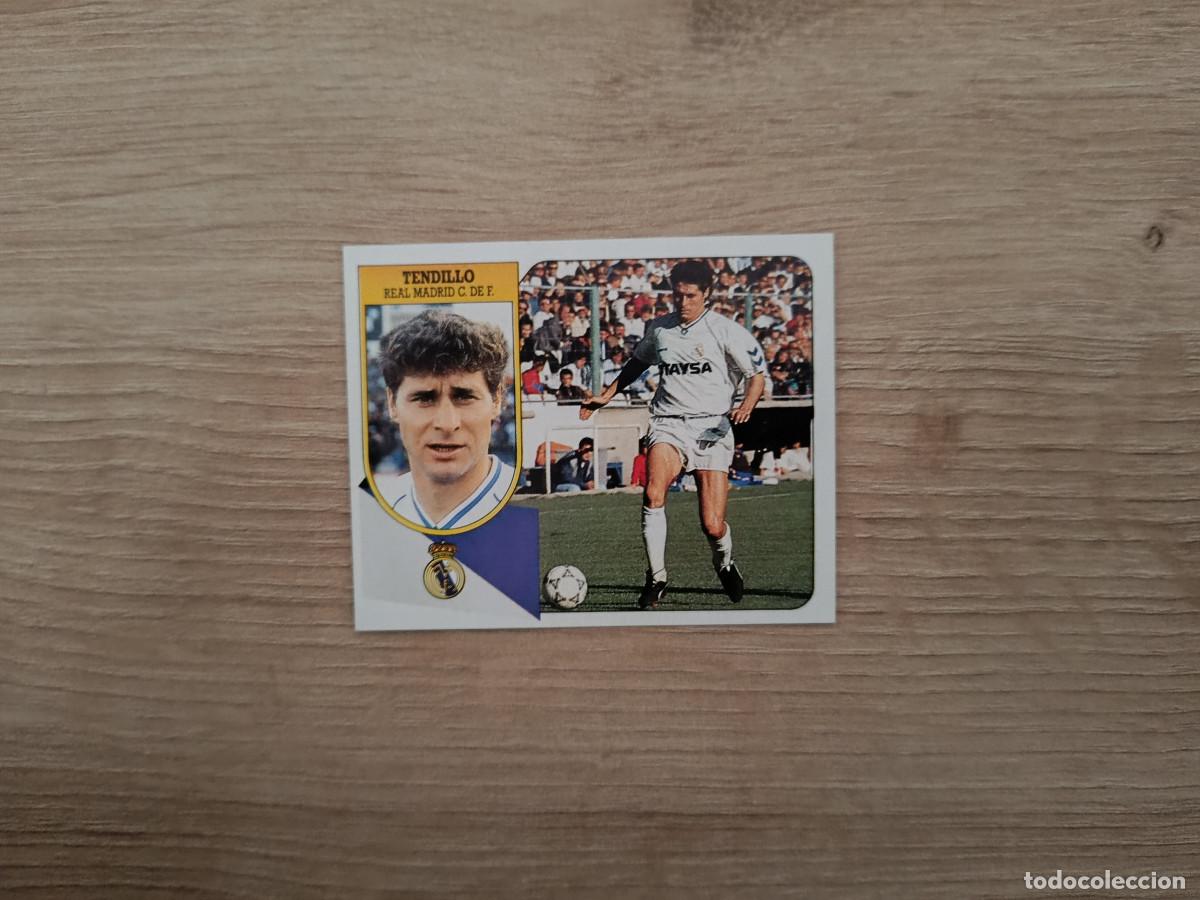 Figurine di Calcio: CROMO DE F&Uacute;TBOL LIGA ESTE TENDILLO REAL MADRID SIN PEGAR NUNCA PEGADO 91 92 1991 1992