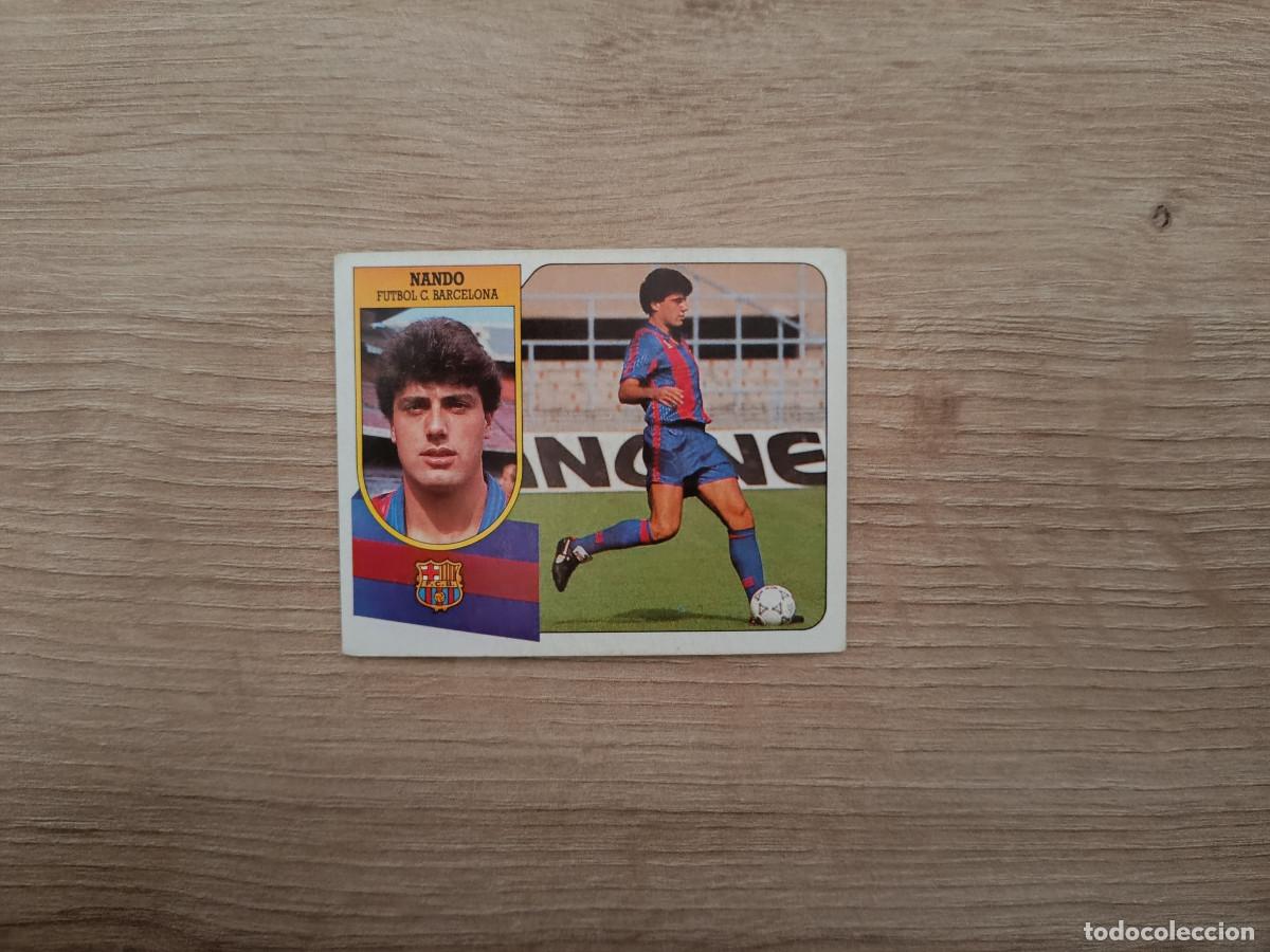 Cromos de F&uacute;tbol: CROMO DE F&Uacute;TBOL LIGA ESTE NANDO BARCELONA SIN PEGAR NUNCA PEGADO 91 92 1991 1992