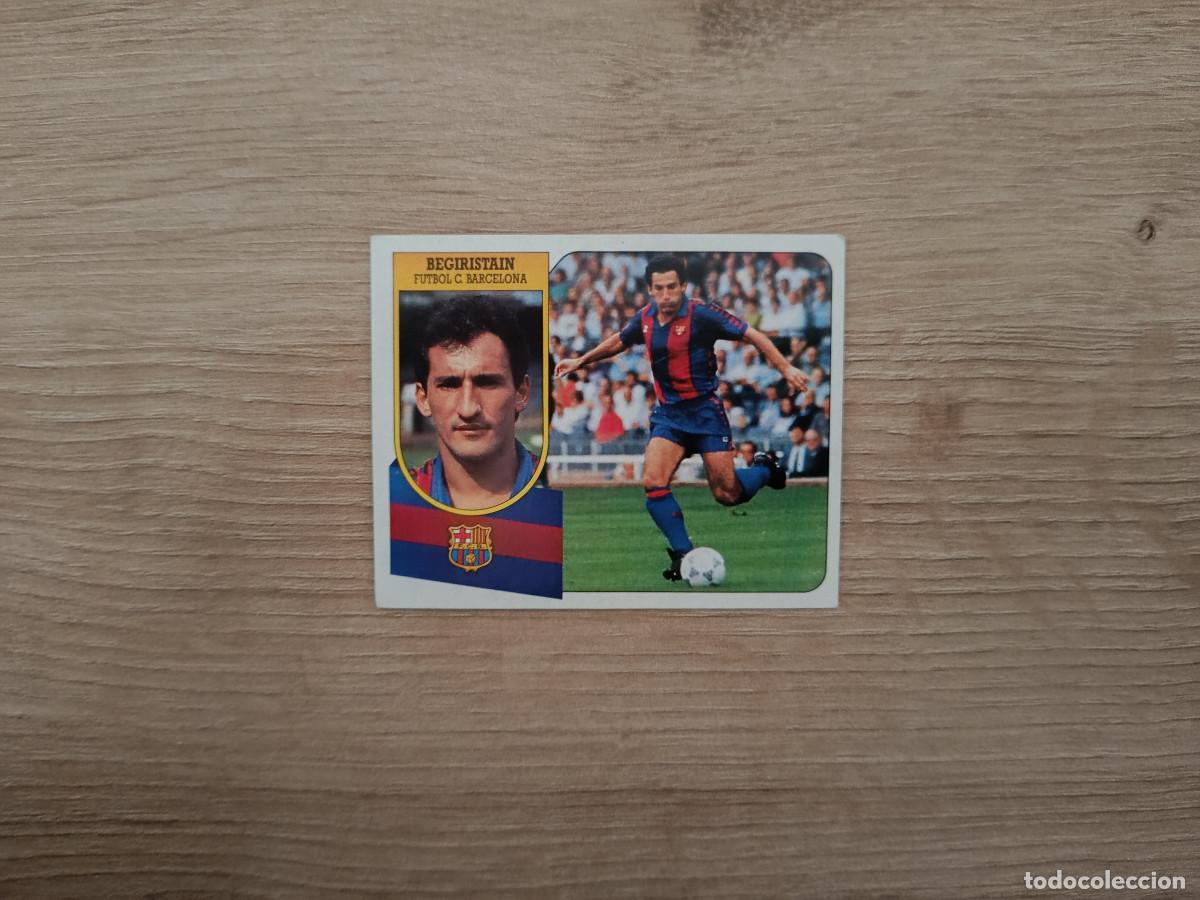Cromos de F&uacute;tbol: CROMO DE F&Uacute;TBOL LIGA ESTE BEGIRISTAIN BARCELONA SIN PEGAR NUNCA PEGADO 91 92 1991 1992