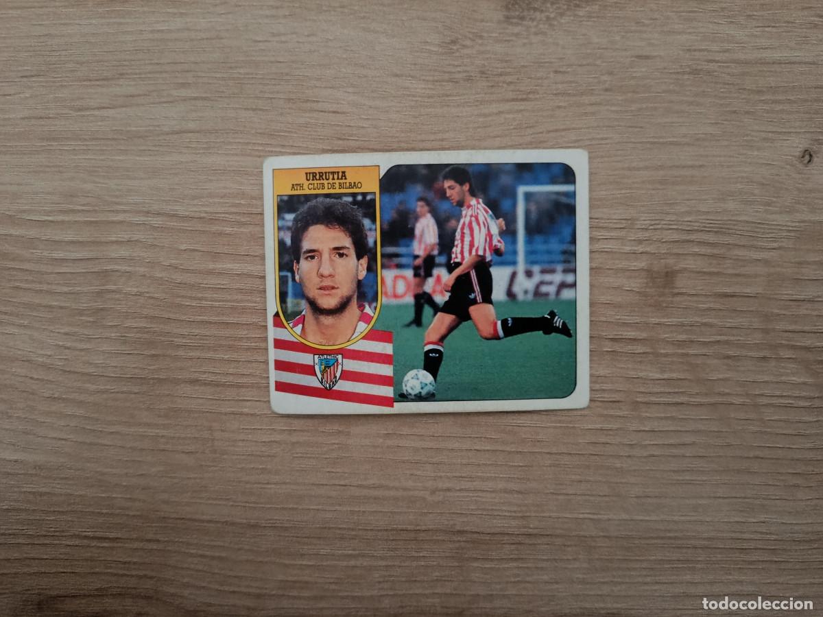 Cromos de F&uacute;tbol: CROMO DE F&Uacute;TBOL LIGA ESTE URRUTIA BILBAO SIN PEGAR NUNCA PEGADO 91 92 1991 1992