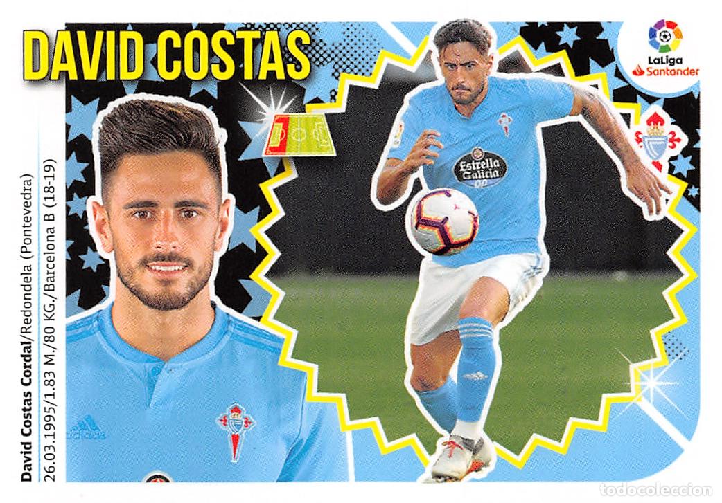 Fu&szlig;ball-Sticker: EDICIONES ESTE 18/19 2018/2019 #04B DAVID COSTAS (R.C. CELTA) SIN PEGAR