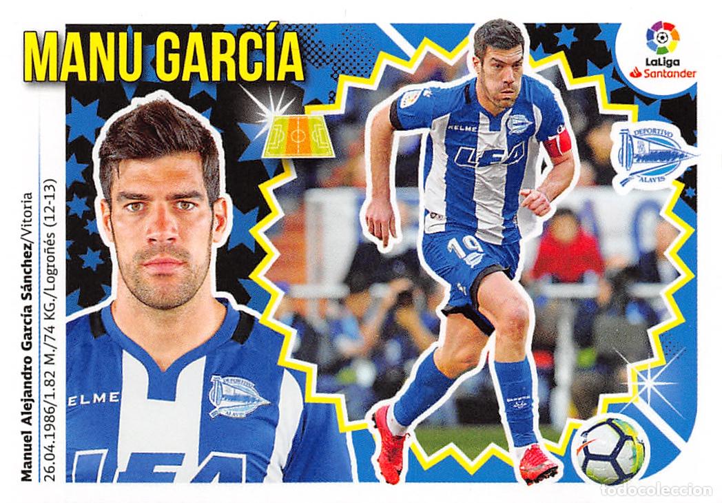Figurine di Calcio: EDICIONES ESTE 18/19 2018/2019 #08 MANU GARCIA (DPTVO. ALAVES) SIN PEGAR