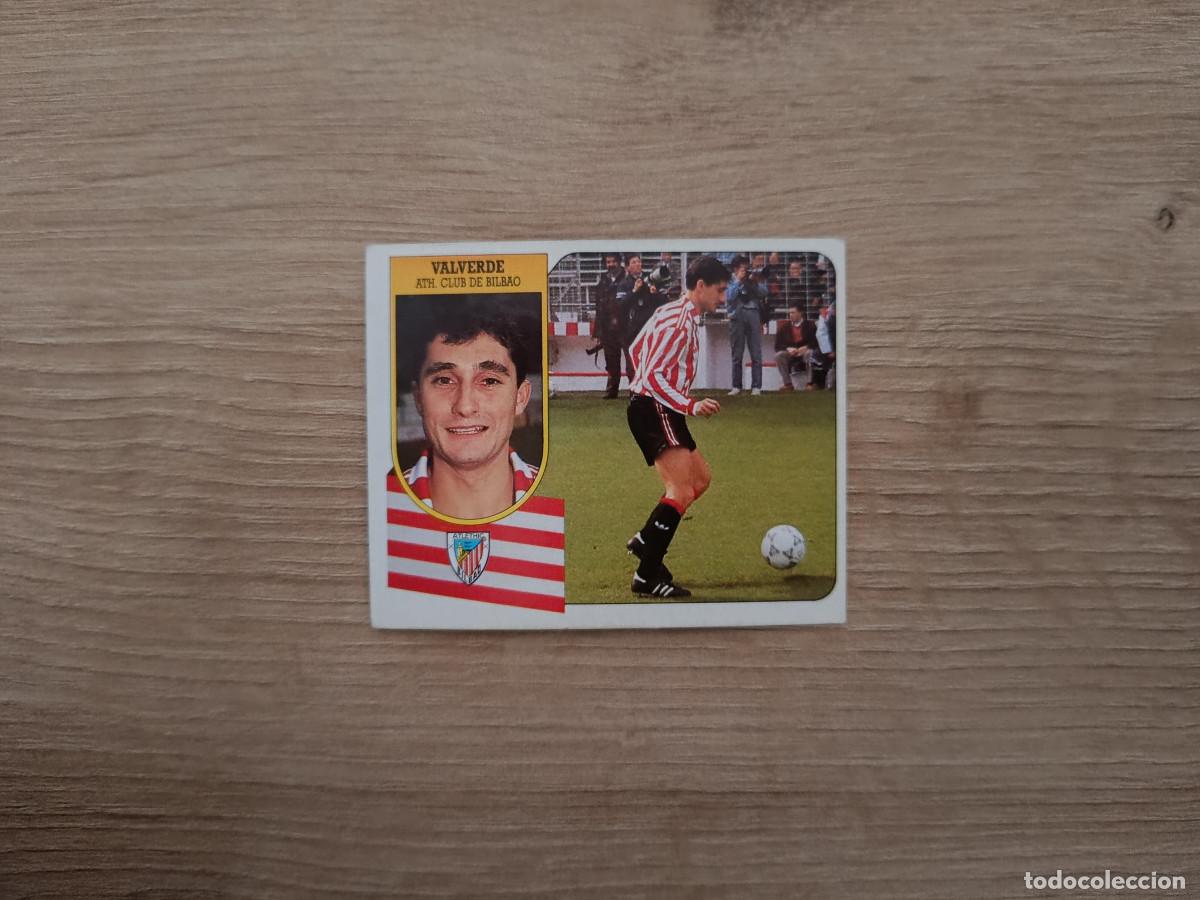 Figurine di Calcio: CROMO DE F&Uacute;TBOL LIGA ESTE VALVERDE BILBAO SIN PEGAR NUNCA PEGADO 91 92 1991 1992