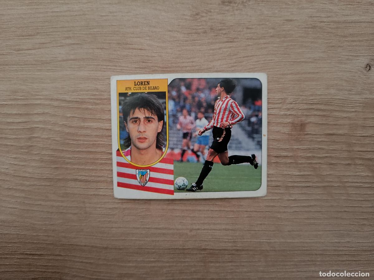 Figurine di Calcio: CROMO DE F&Uacute;TBOL LIGA ESTE LOREN BILBAO SIN PEGAR NUNCA PEGADO 91 92 1991 1992