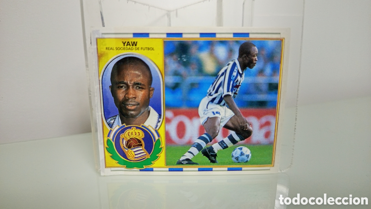 Cromos de F&uacute;tbol: ❇️ CROMO STICKER ⚽ YAW SOCIEDAD 96 97 1996 1997 ESTE DESPEGADO LATERAL (VER) ❇️