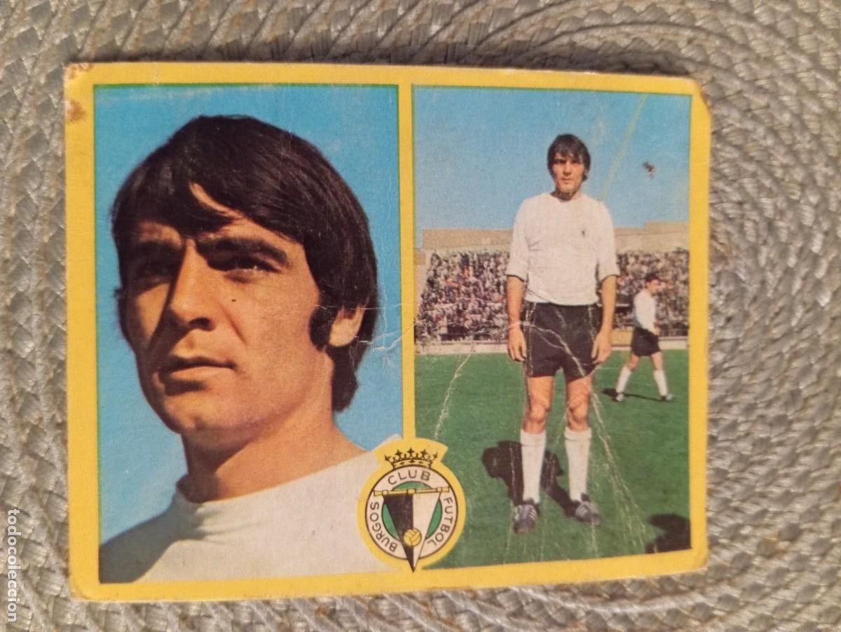 Cromos de F&uacute;tbol: 1 CROMO DEL ** .BURGOS C. F. . MENDIOLEA ** ESTE 1972 1973 , RECUPERADO