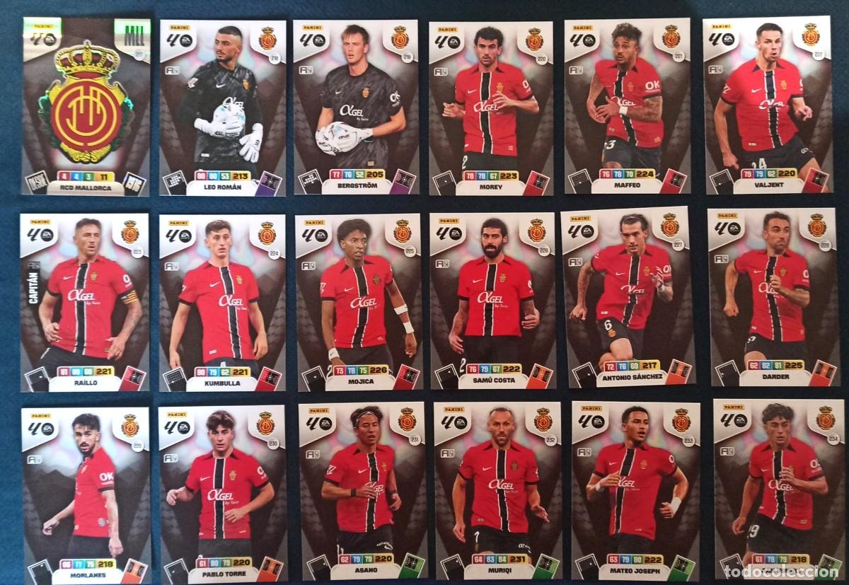 Figurine di Calcio: PACK 24 MALLORCA PRIMERA EDICION COMPLETA ADRENALYN 25 26 2025 2026 PANINI (VAMOS PROTAS DIAMANTE)