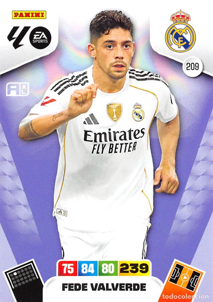Football Stickers: PANINI ADRENALYN 25/26 2025/2026 #209 FEDE VALVERDE (REAL MADRID)