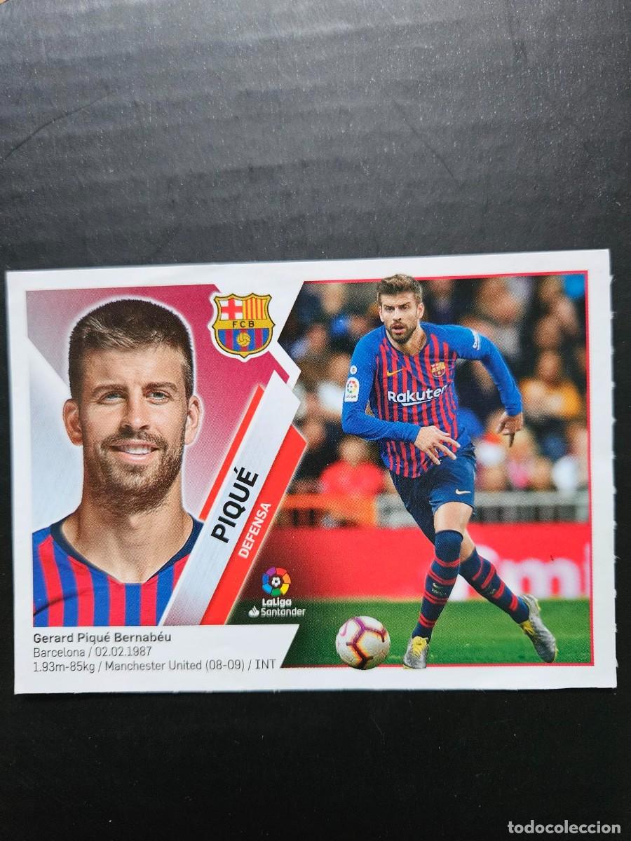 Figurine di Calcio: N&ordm; 6 PIQUE BARCELONA LIGA ESTE 19 20 2019 2020 SIN PEGAR NUNCA PEGADO LAMINA