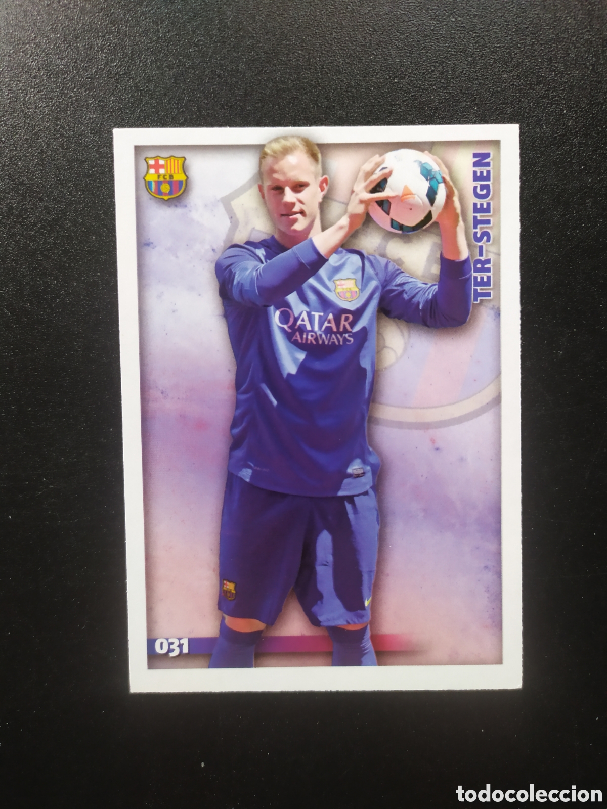 Cromos de f&uacute;tbol: Mundicromo fichas Liga 2014 2015 14 15 Ter Stegen corregido n&deg; 31 Barcelona
