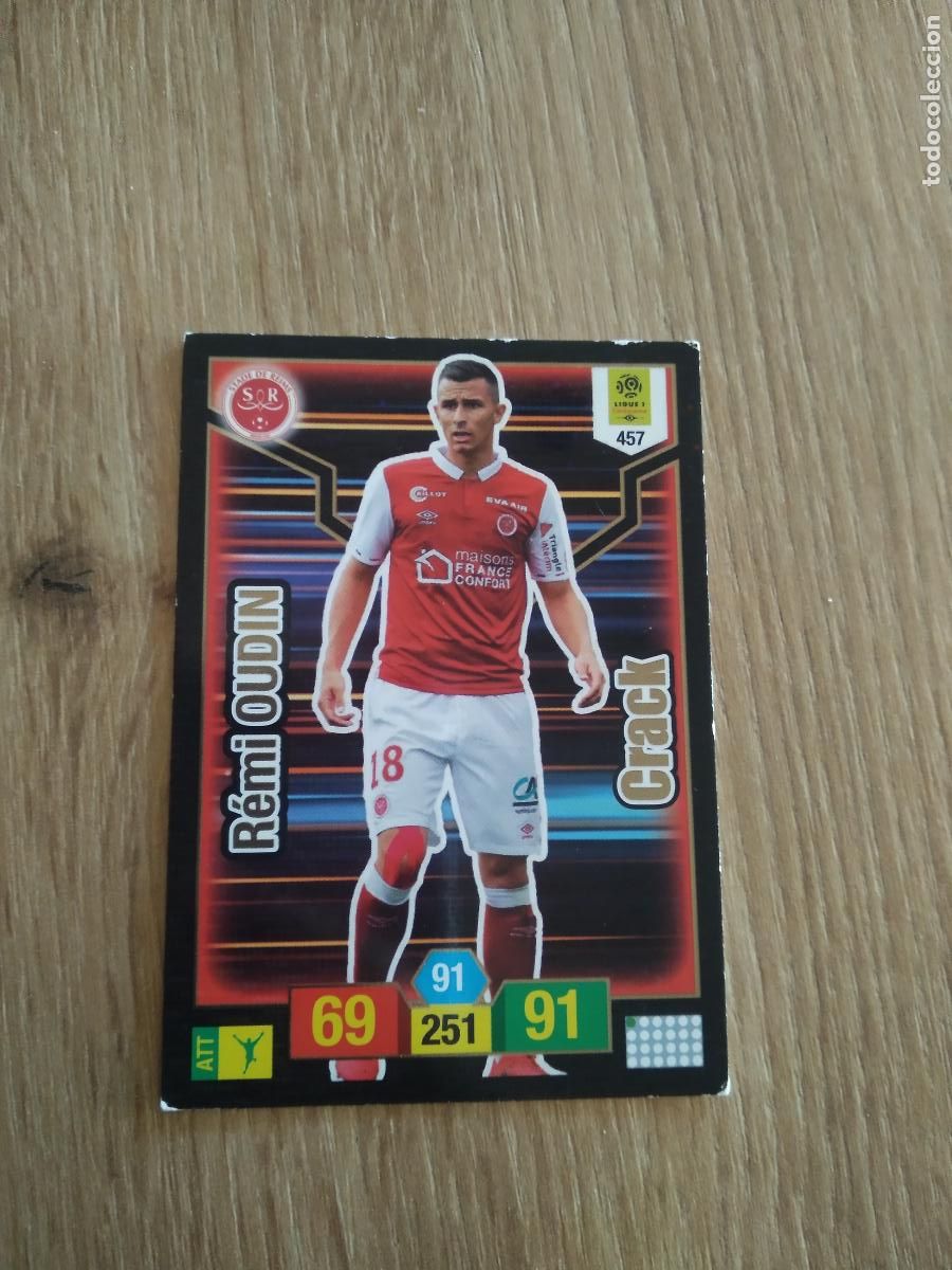 Fu&szlig;ball-Sticker: 457 REMI OUDIN STADE DE REIMS CROMO FUTBOL PANINI LIGUE 1 FOOT 19-20 FRANCIA ADRENALYN 2019-2020