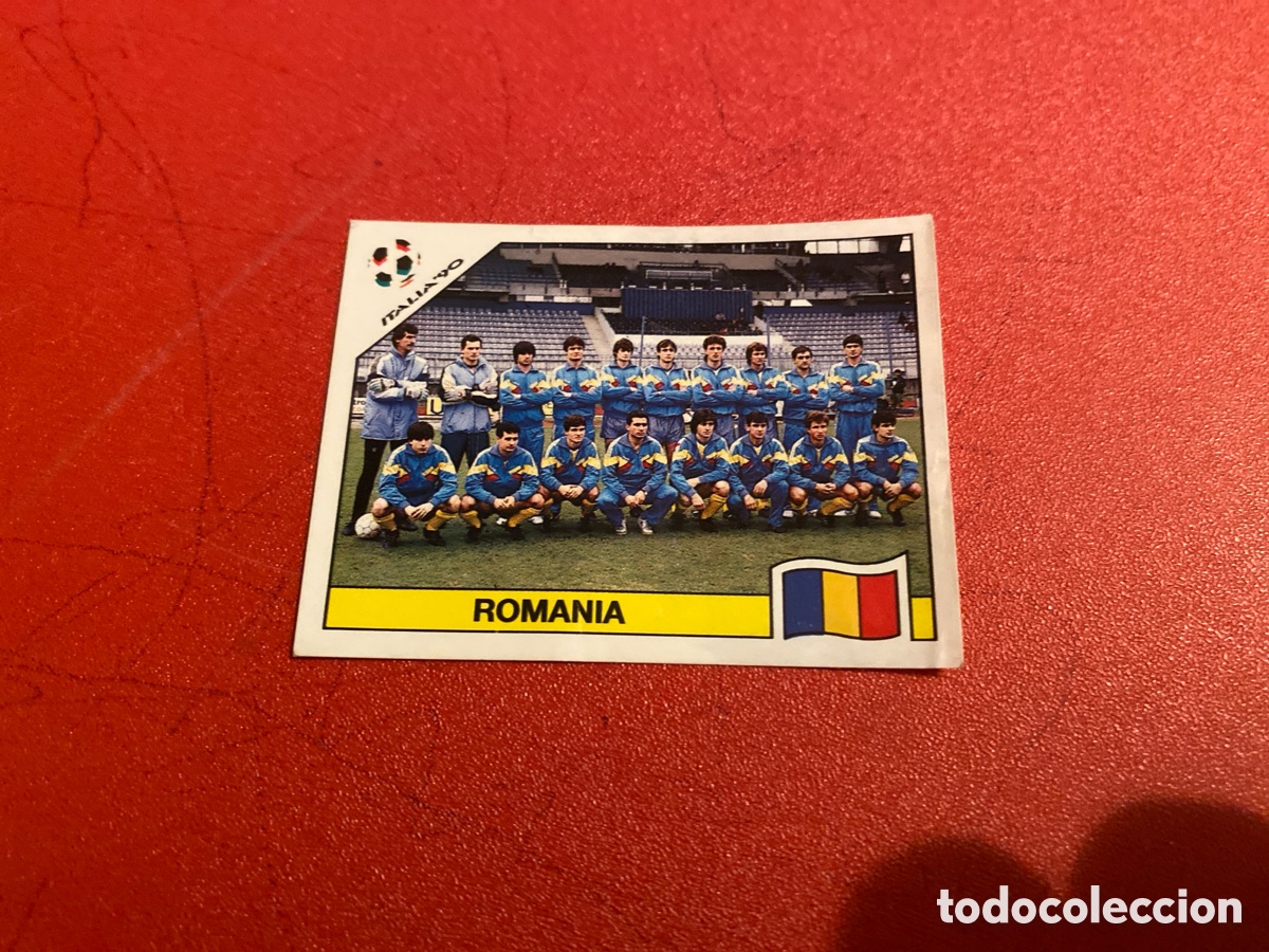 Fu&szlig;ball-Sticker: Cromo panini mundial Italia 90 n&uacute;mero 155 Rumania - Stickers album world cup Italy 1990