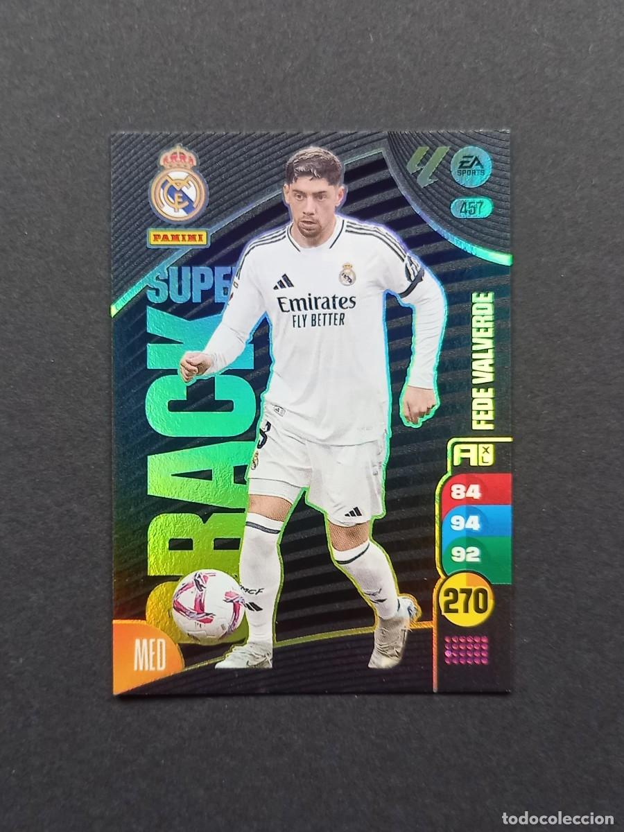Cromos de F&uacute;tbol: 457 Fede Valverde Real Madrid SuperCrack Super Crack Adrenalyn XL 24 25 2024 2025