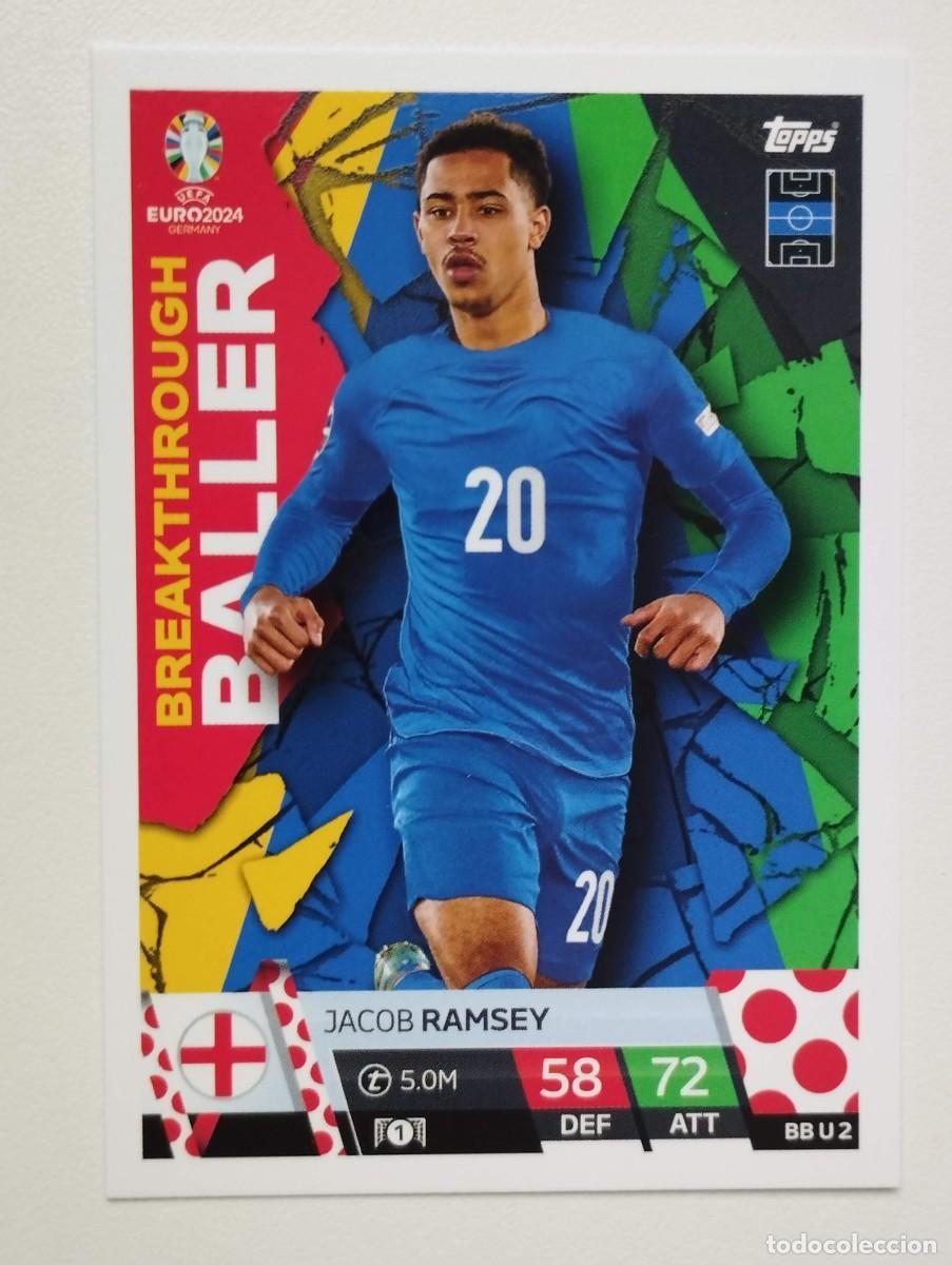 Cromos de F&uacute;tbol: CROMO CARD BBU2 BB U2 BALLER JACOB RAMSEY INGLATERRA EURO EUROCOPA 2024 MATCH ATTAX