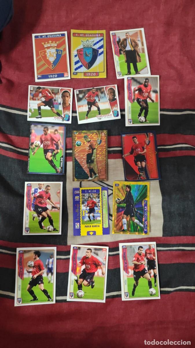 Figurine di Calcio: Lote de 21 cromos del C.A. Osasuna (Liga espa&ntilde;ola, a&ntilde;os 2000 aprox.).