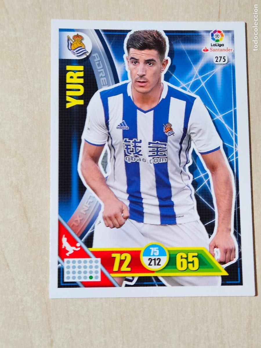 Football Stickers: FICHA N&ordm; 275 YURI - ADRENALYN 16 17 - PANINI 2016 - 17 - CROMO - REAL SOCIEDAD