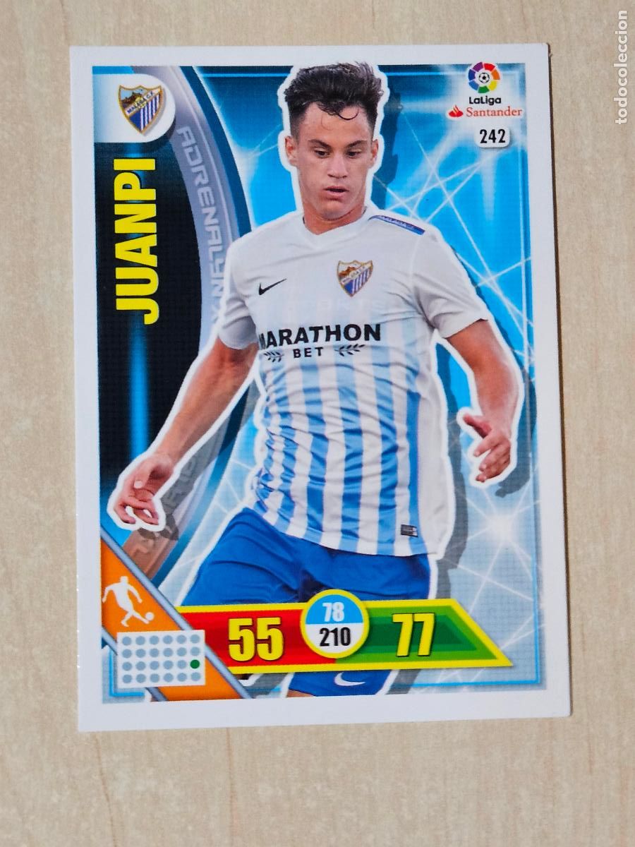 Fu&szlig;ball-Sticker: FICHA N&ordm; 242 JUANPI - ADRENALYN 16 17 - PANINI 2016 - 17 - CROMO - MALAGA