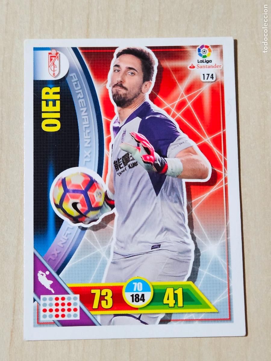 Fu&szlig;ball-Sticker: FICHA N&ordm; 174 OIER - ADRENALYN 16 17 - PANINI 2016 - 17 - CROMO - GRANADA
