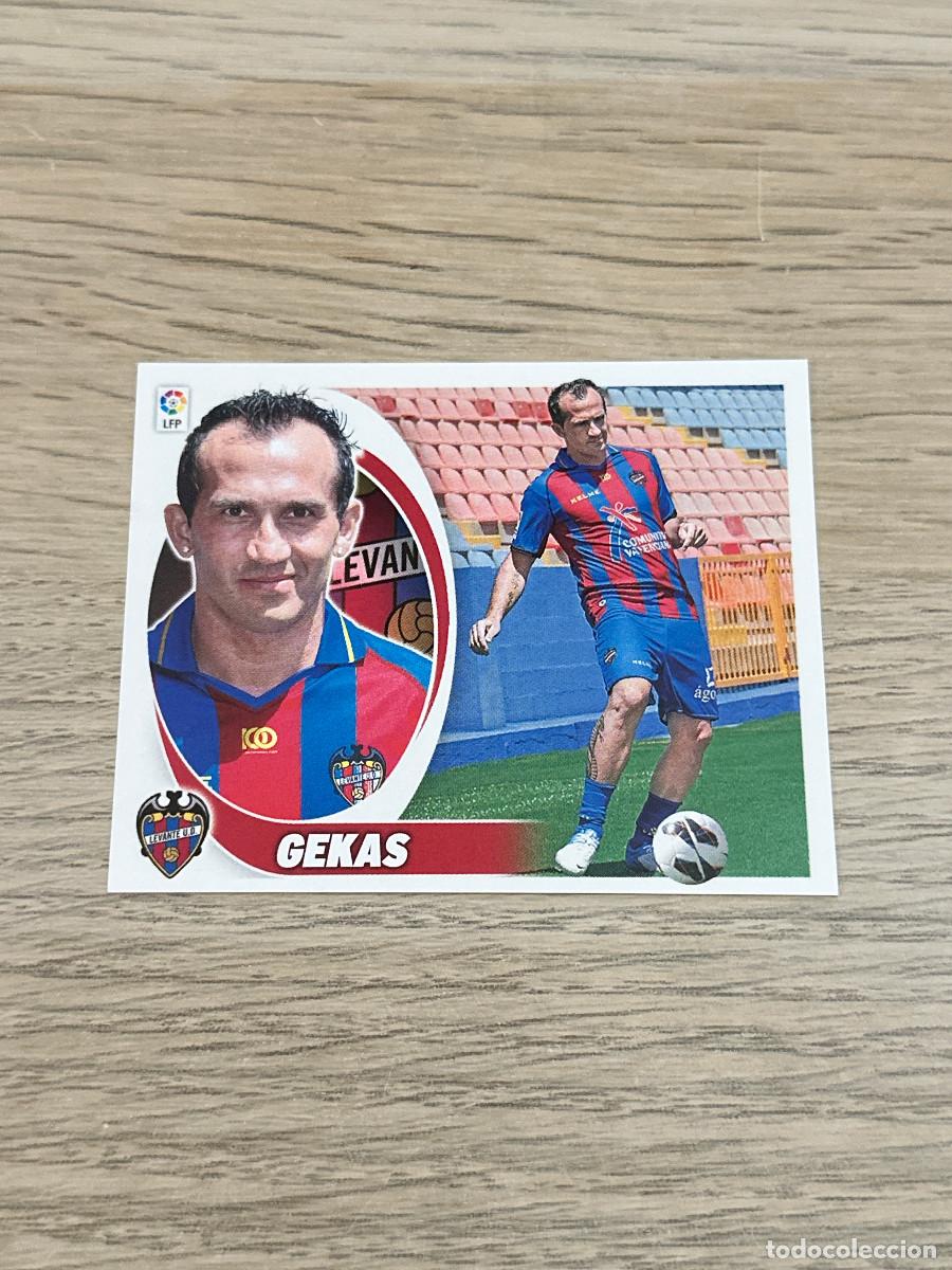 Fu&szlig;ball-Sticker: GEKAS n&ordm; 16 BIS COLOCA LEVANTE LIGA ESTE 2012 2013 PANINI 12 13 SIN PEGAR