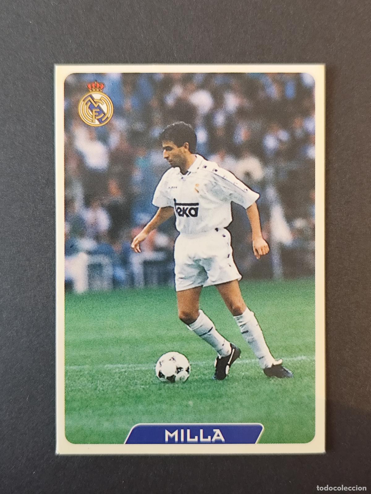 Cromos de F&uacute;tbol: 14 LUIS MILLA REAL MADRID MUNDICROMO FICHAS LIGA 1995 1996 95 96