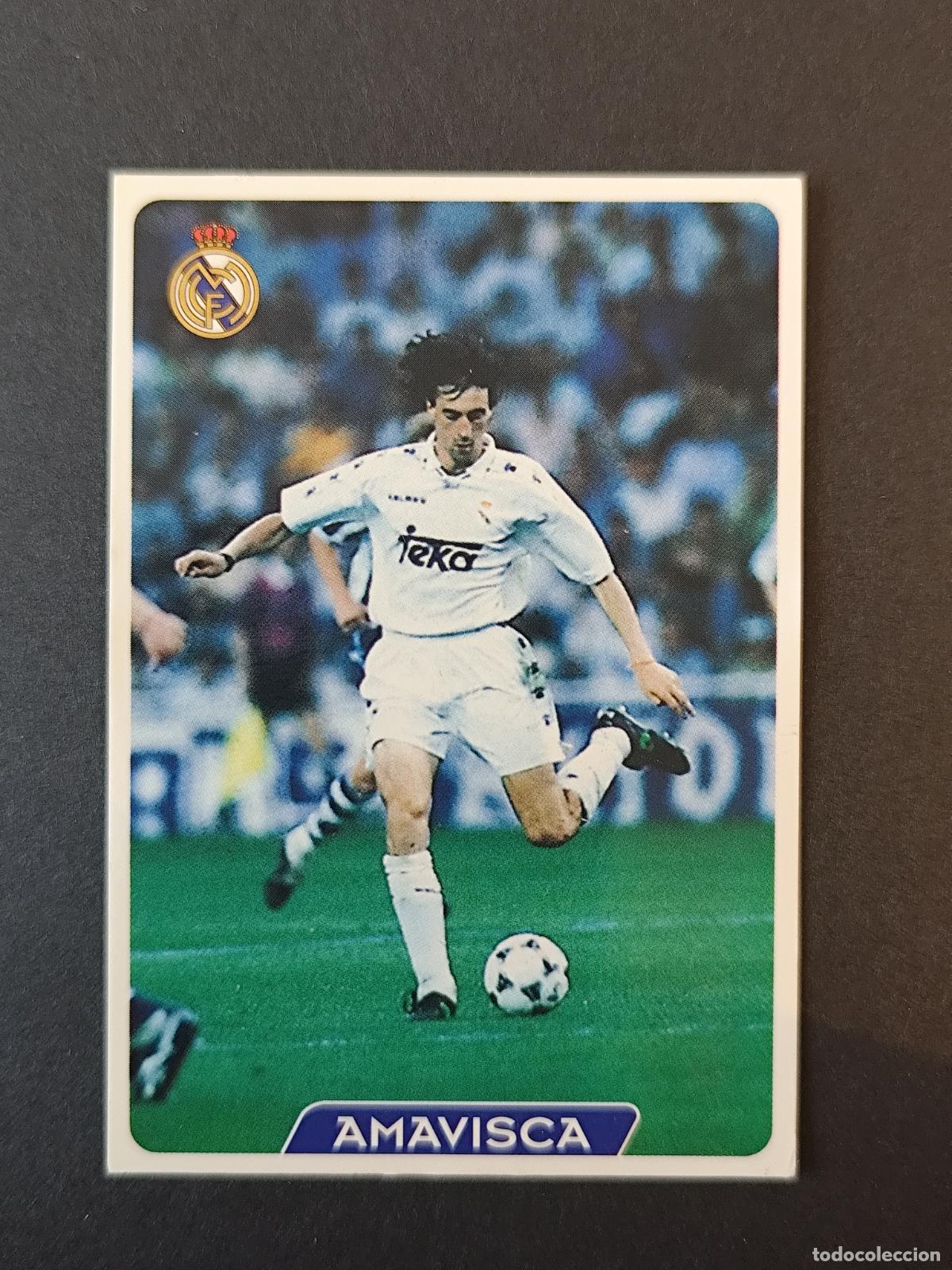 Cromos de F&uacute;tbol: 18 AMAVISCA REAL MADRID MUNDICROMO FICHAS LIGA 1995 1996 95 96