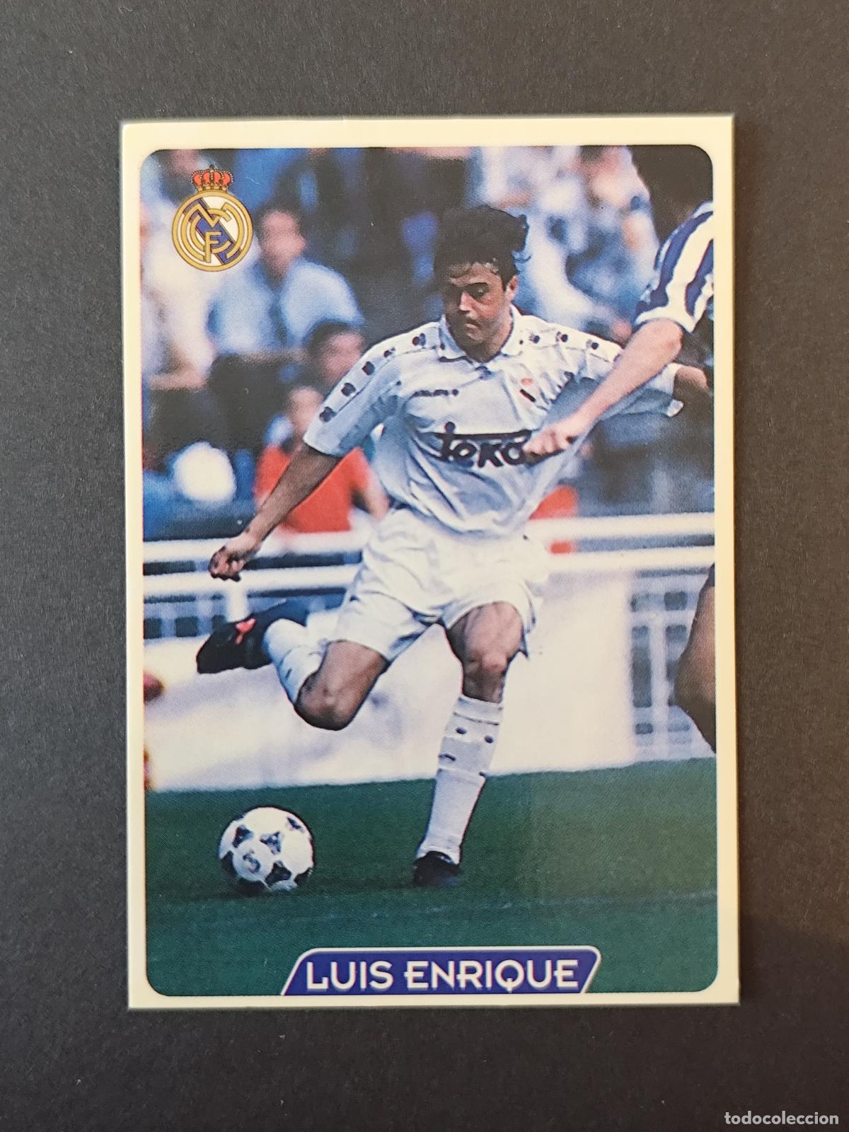 Cartes &agrave; collectionner de Football: 13 LUIS ENRIQUE REAL MADRID MUNDICROMO FICHAS LIGA 1995 1996 95 96