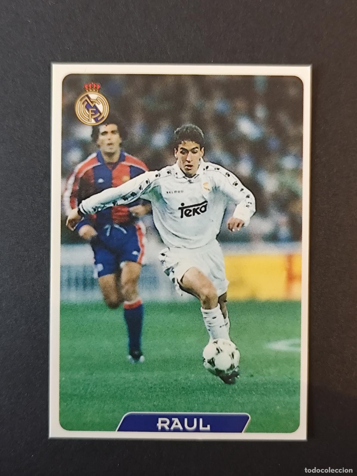 Cromos de F&uacute;tbol: 16 RAUL GONZ&Aacute;LEZ BLANCO REAL MADRID MUNDICROMO FICHAS LIGA 1995 1996 95 96