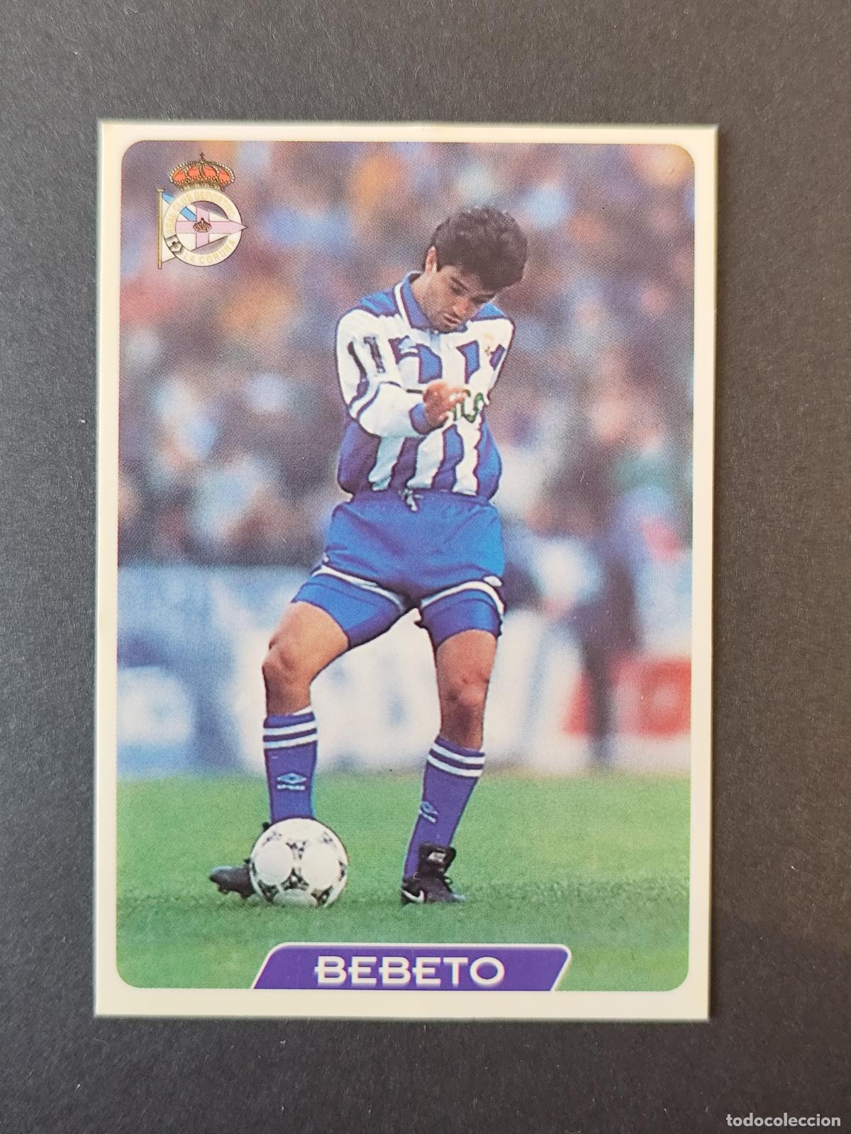 Cromos de Futebol: 36 BEBETO DEPORTIVO CORU&Ntilde;A MUNDICROMO FICHAS LIGA 1995 1996 95 96