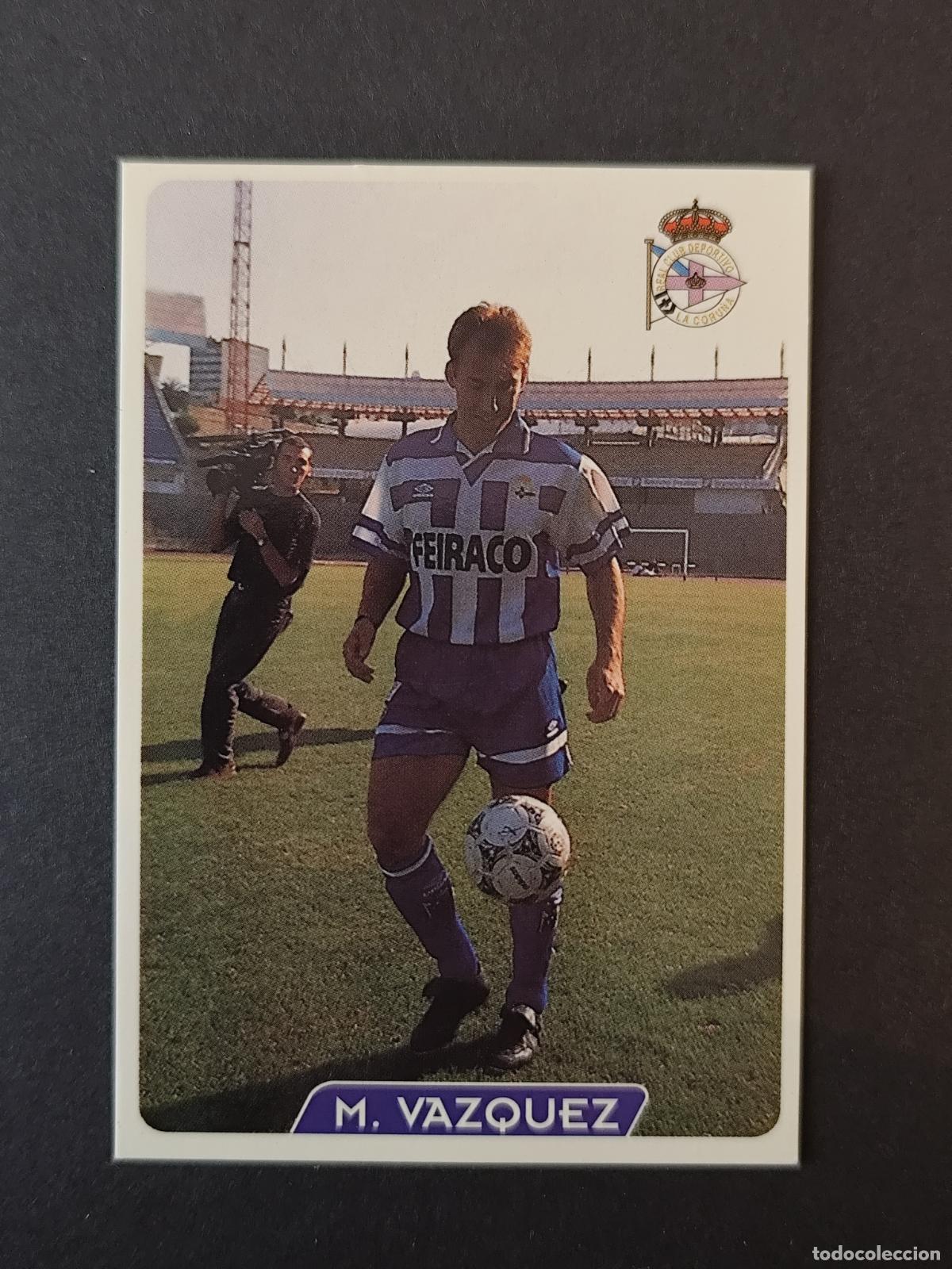 Fu&szlig;ball-Sticker: 34 MART&Iacute;N VAZQUEZ DEPORTIVO CORU&Ntilde;A &Uacute;LTIMA HORA MUNDICROMO FICHAS LIGA 1995 1996 95 96