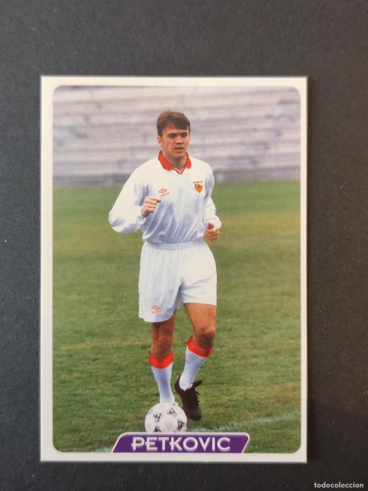 Cromos de f&uacute;tbol: 87 PETKOVIC SEVILLA ERROR &Uacute;LTIMA HORA MUNDICROMO FICHAS LIGA 1995 1996 95 96