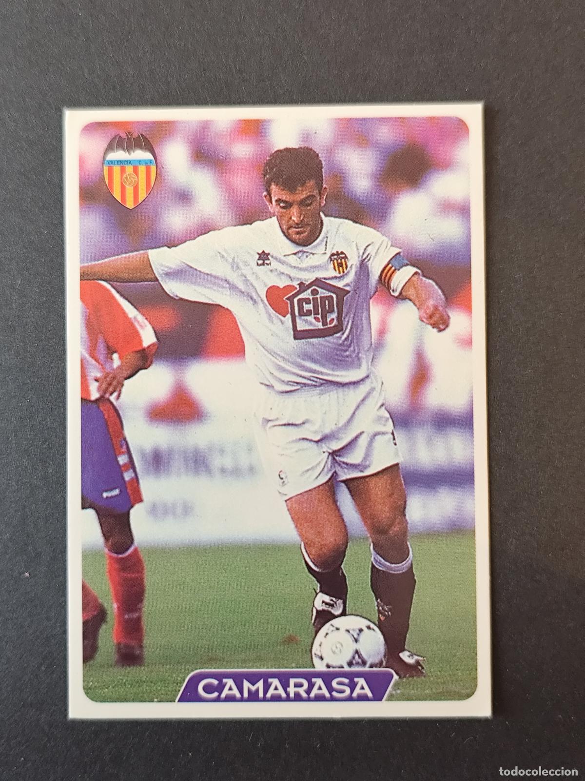 Fu&szlig;ball-Sticker: 168 CAMARASA VALENCIA MUNDICROMO FICHAS LIGA 1995 1996 95 96
