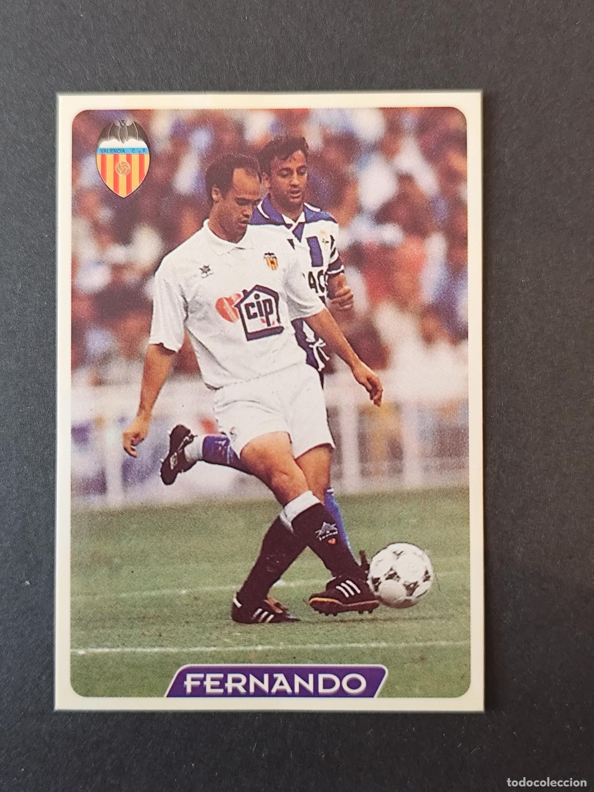 Fu&szlig;ball-Sticker: 173 FERNANDO VALENCIA MUNDICROMO FICHAS LIGA 1995 1996 95 96
