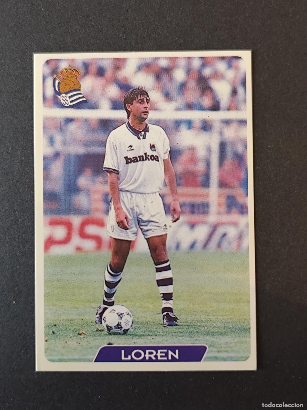 Fu&szlig;ball-Sticker: 188 LOREN REAL SOCIEDAD MUNDICROMO FICHAS LIGA 1995 1996 95 96