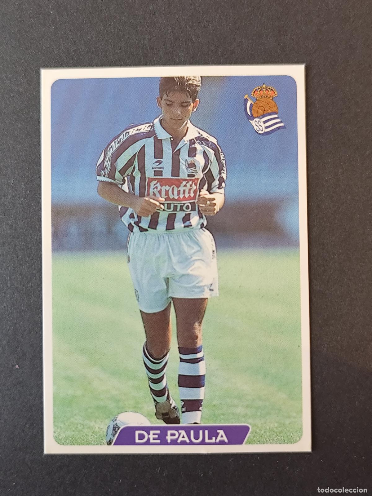 Figurine di Calcio: 198 DE PAULA REAL SOCIEDAD &Uacute;LTIMA HORA MUNDICROMO FICHAS LIGA 1995 1996 95 96