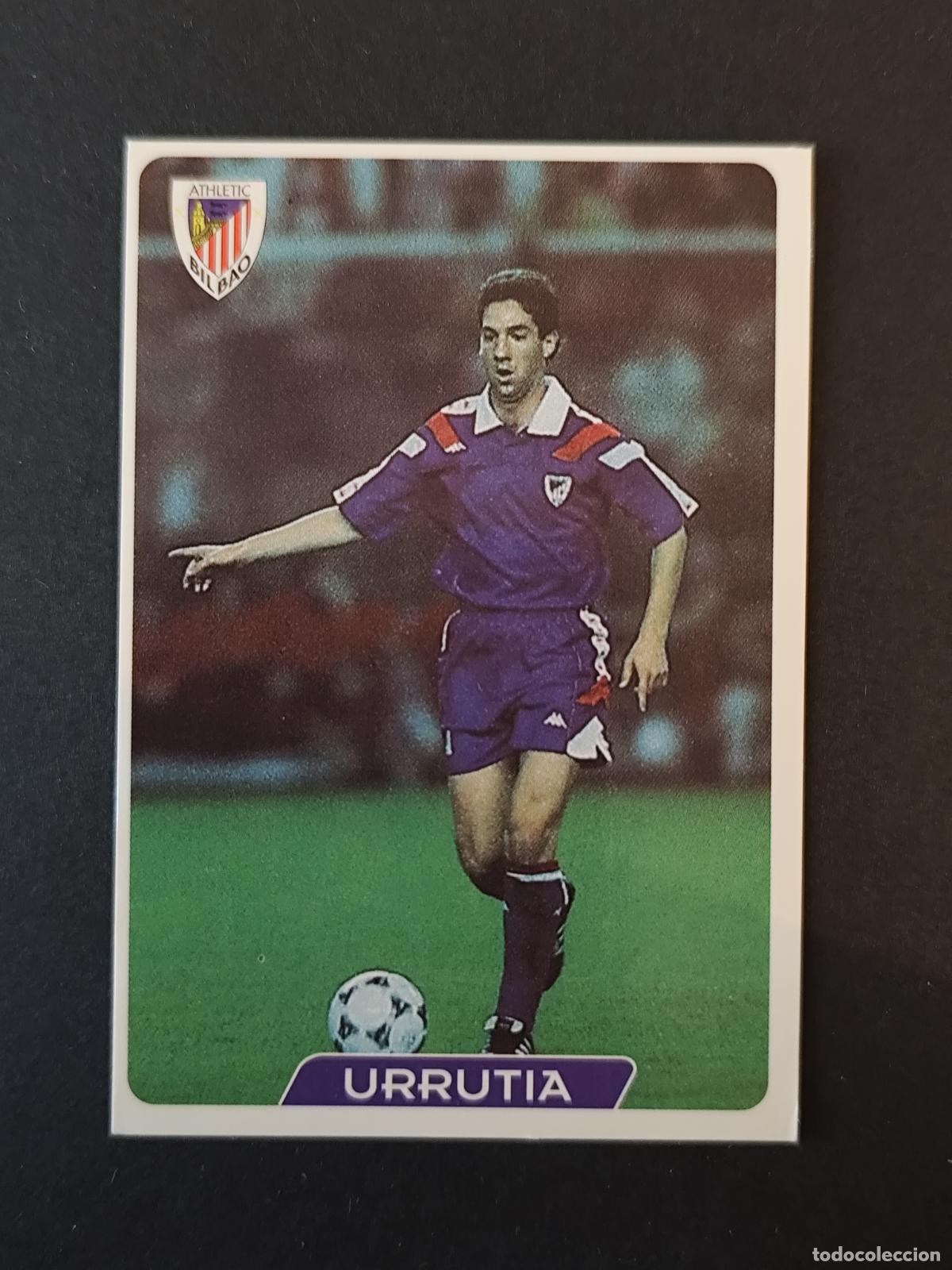 Fu&szlig;ball-Sticker: 137 URRUTIA ATHLETIC BILBAO MUNDICROMO FICHAS LIGA 1995 1996 95 96