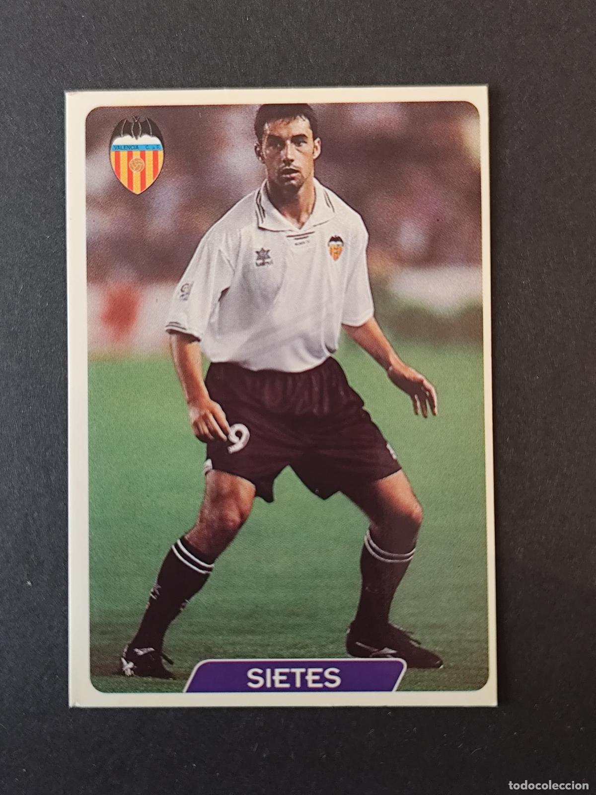 Fu&szlig;ball-Sticker: 167 SIETES VALENCIA MUNDICROMO FICHAS LIGA 1995 1996 95 96