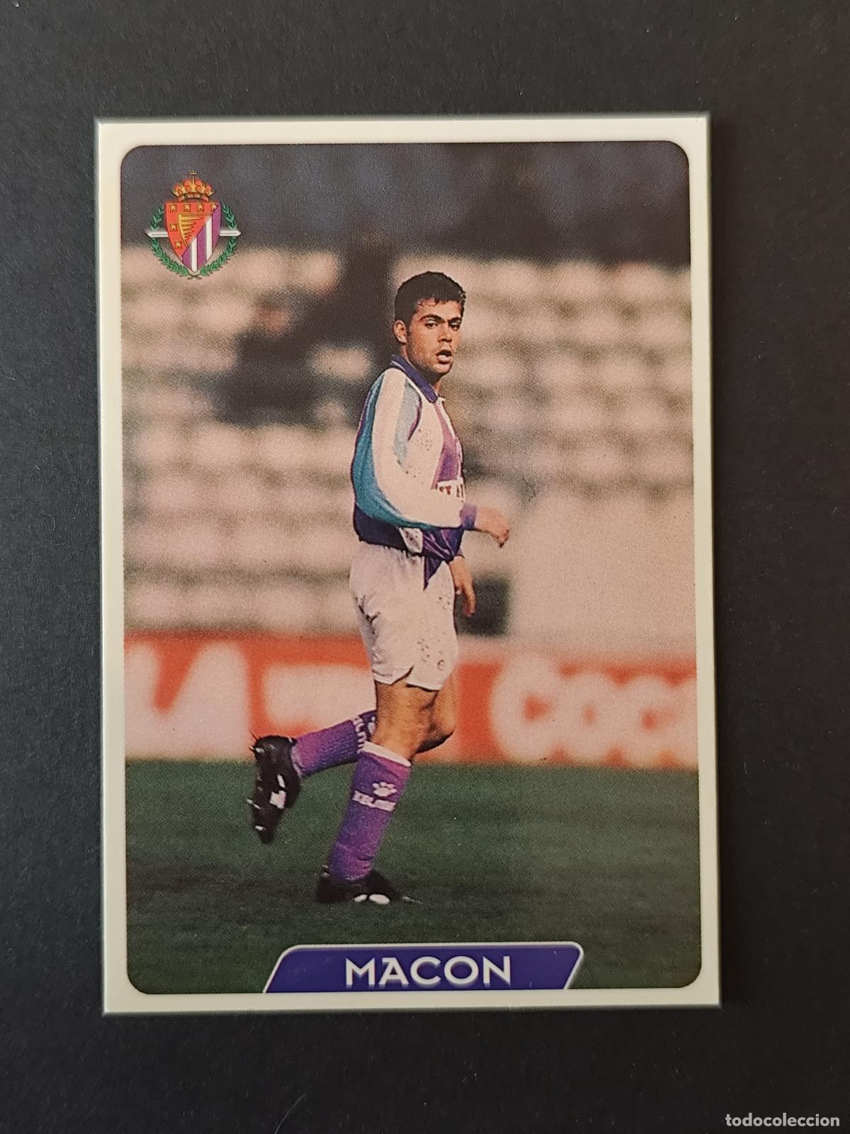 Fu&szlig;ball-Sticker: 336 MACON VALLADOLID MUNDICROMO FICHAS LIGA 1995 1996 95 96