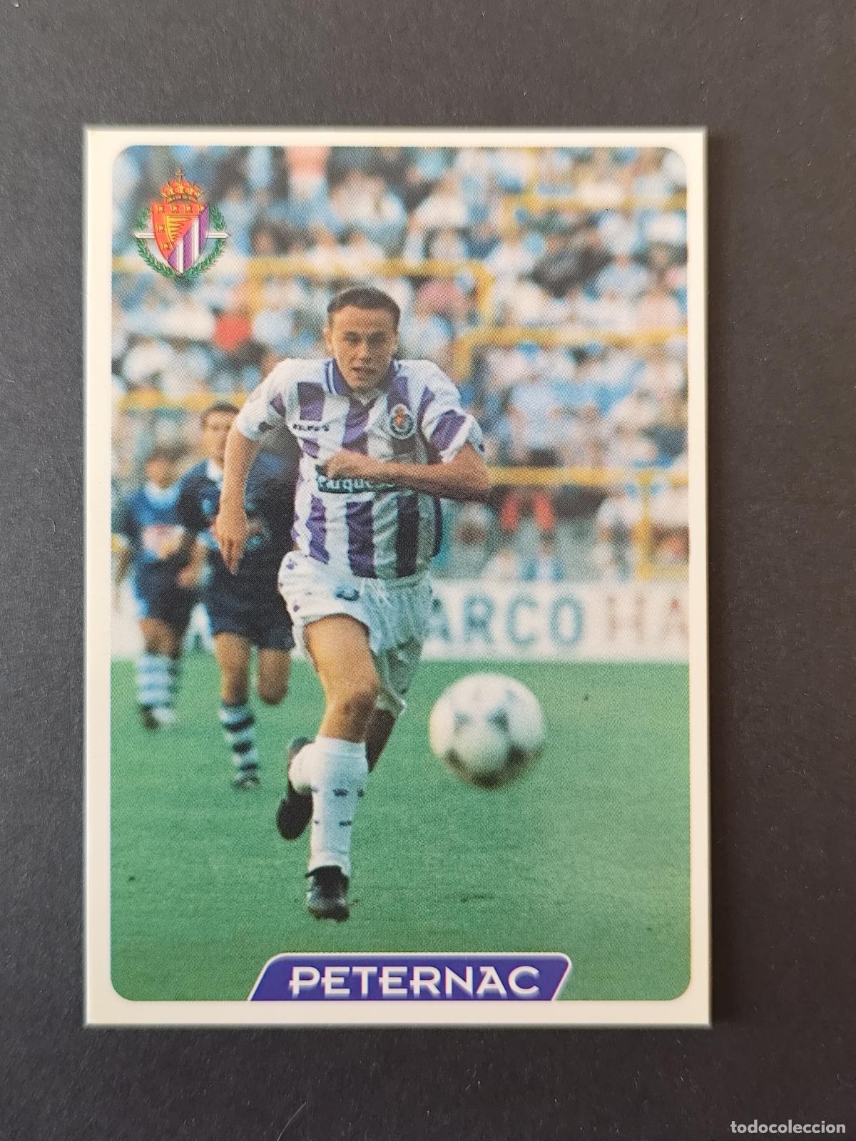 Cromos de F&uacute;tbol: 340 PETERNAC VALLADOLID MUNDICROMO FICHAS LIGA 1995 1996 95 96