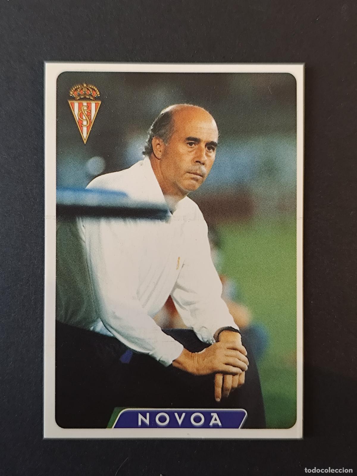 Cromos de F&uacute;tbol: 308 NOVOA ENTRENADOR SPORTING GIJ&Oacute;N &Uacute;LTIMA HORA MUNDICROMO FICHAS LIGA 1995 1996 95 96
