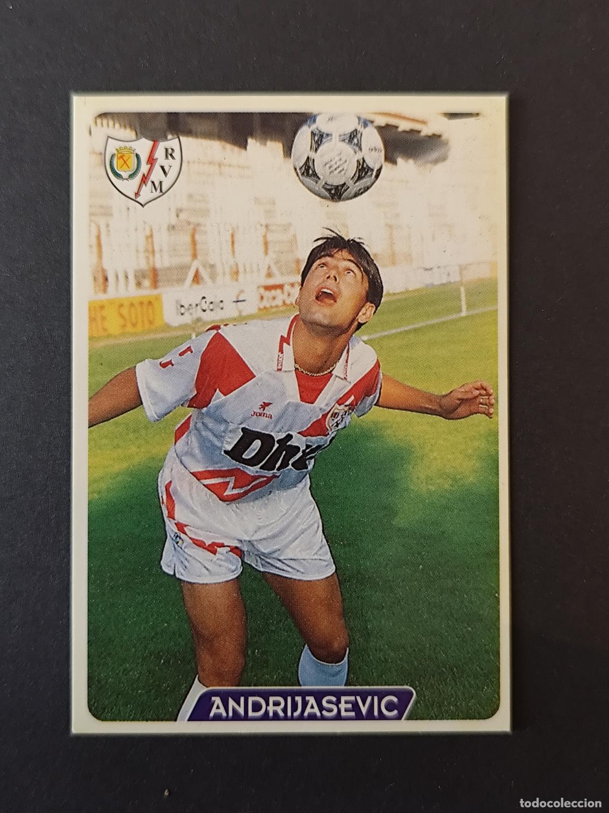 Cromos de f&uacute;tbol: 378 ANDRIJASEVIC RAYO VALLECANO MUNDICROMO FICHAS LIGA 1995 1996 95 96