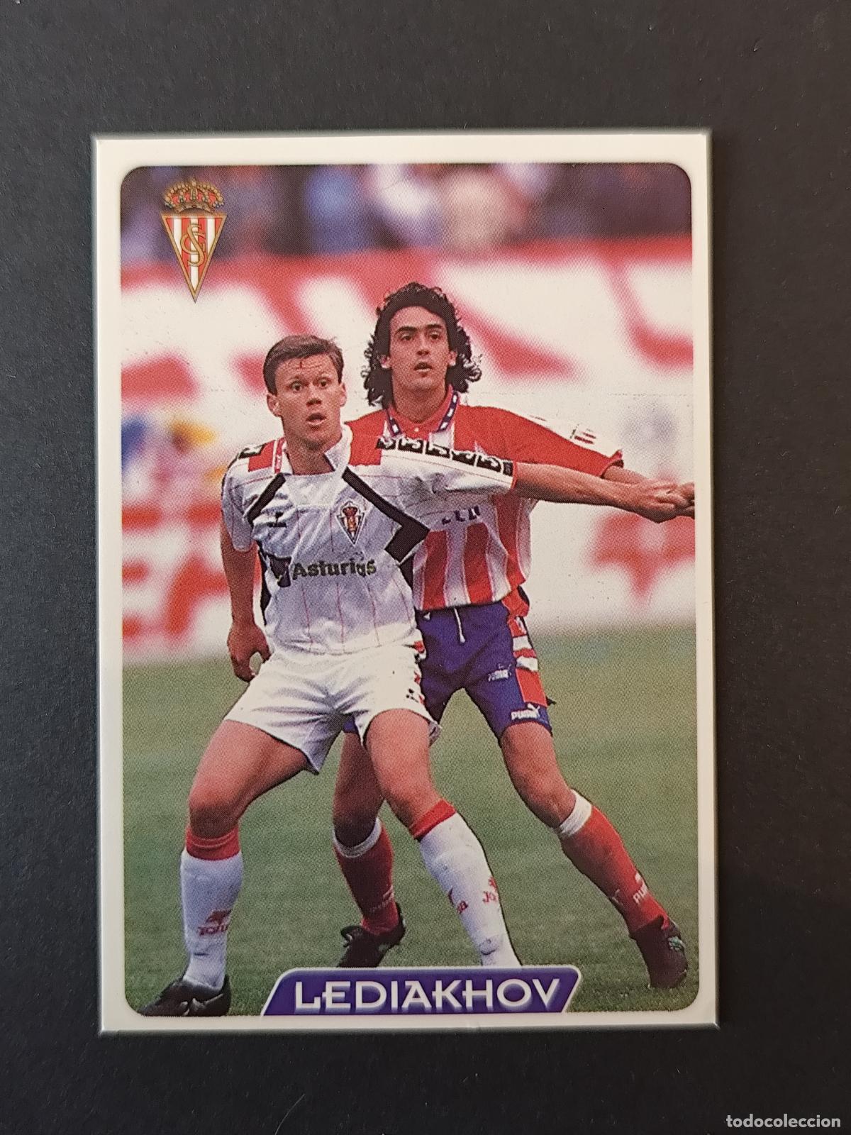 Cromos de F&uacute;tbol: 323 LEDIAKHOV SPORTING GIJ&Oacute;N MUNDICROMO FICHAS LIGA 1995 1996 95 96