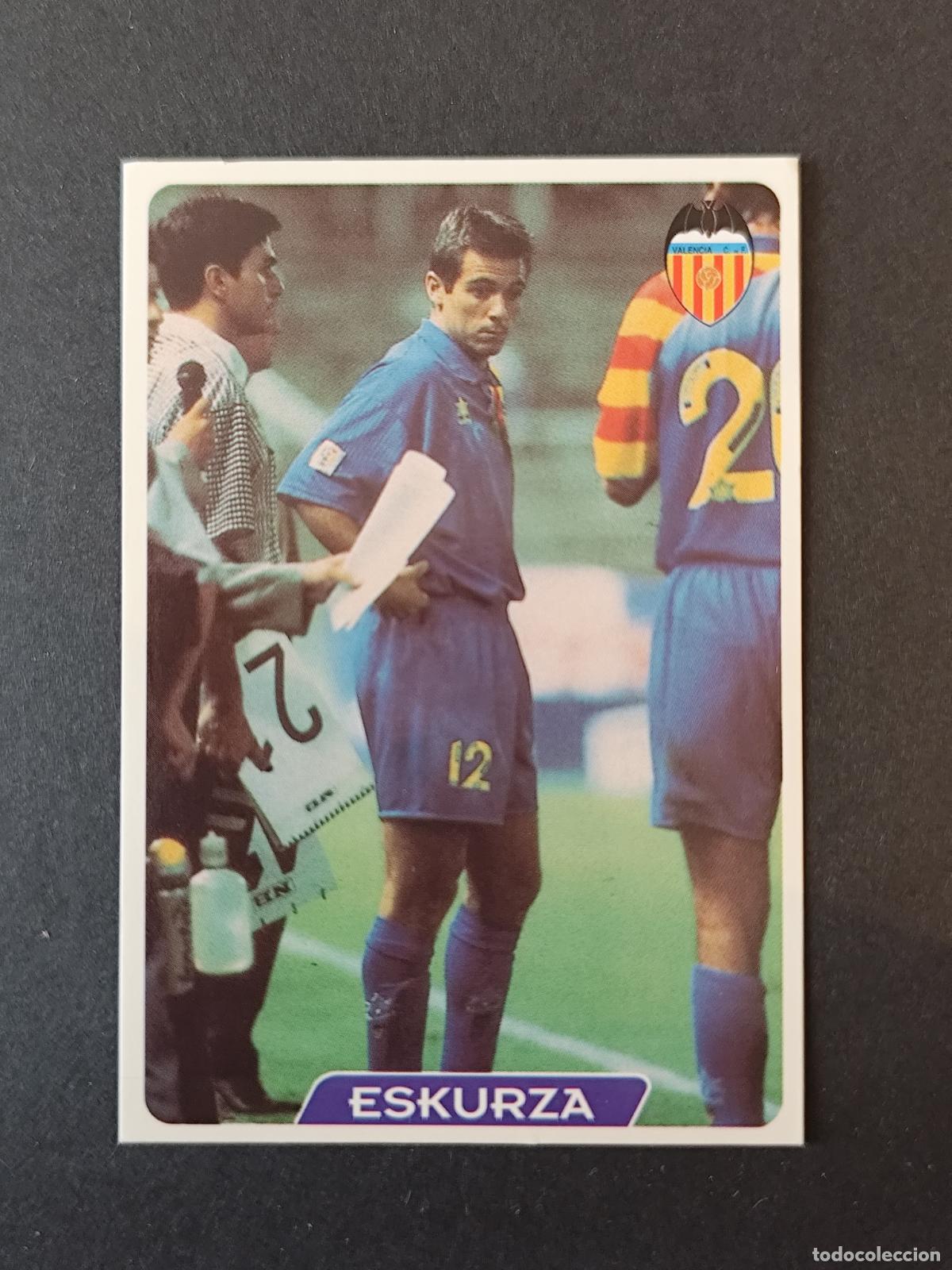 Fu&szlig;ball-Sticker: 177 ESKURZA VALENCIA &Uacute;LTIMA HORA MUNDICROMO FICHAS LIGA 1995 1996 95 96