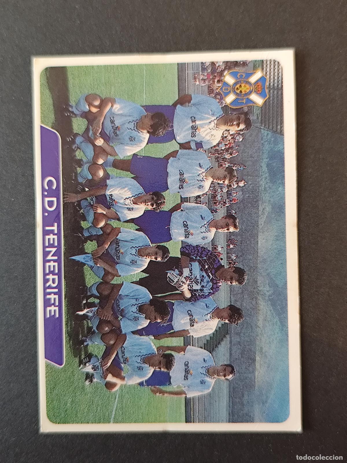 Cromos de Futebol: 253 EQUIPO ALINEACI&Oacute;N TENERIFE MUNDICROMO FICHAS LIGA 1995 1996 95 96